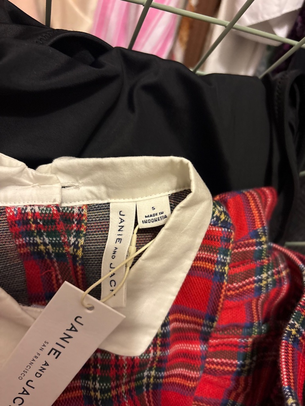Janie and Jack Plaid Peplum Top size 5 - Picture 4 of 5